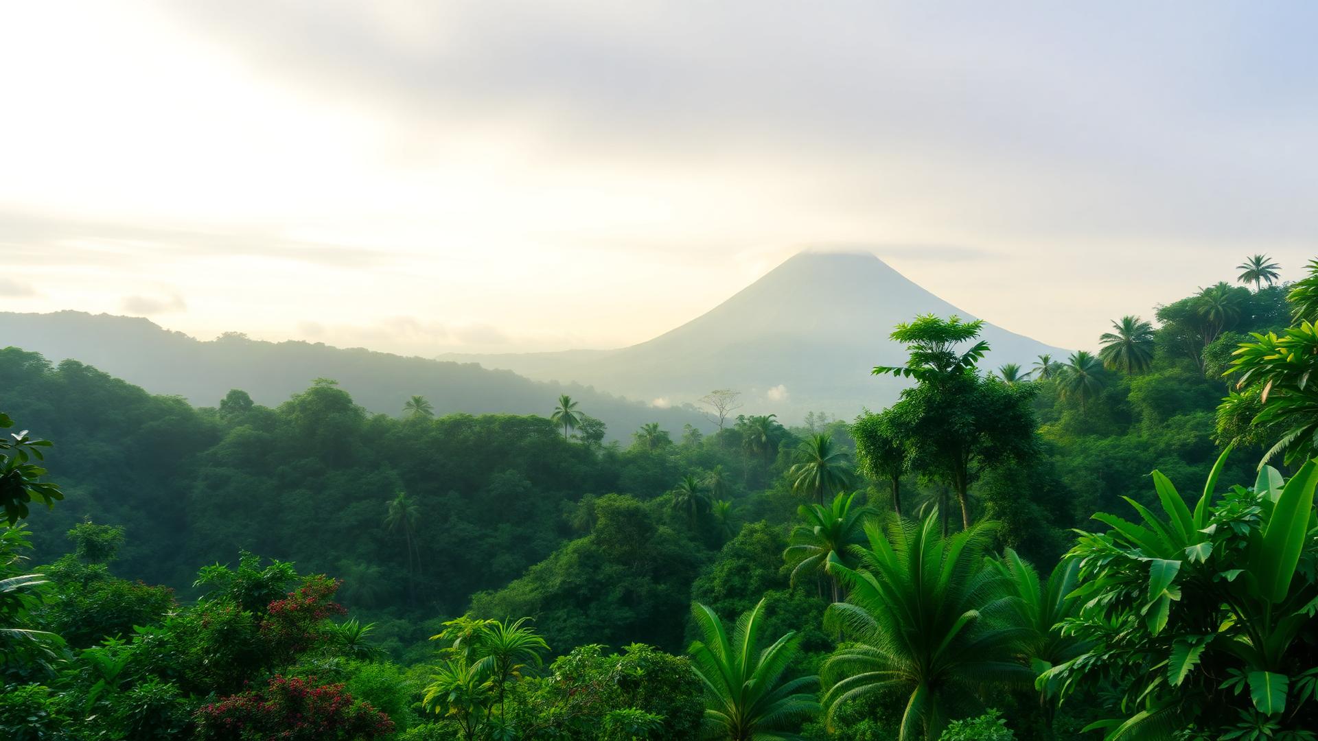 Arenal Volcano rising above lush green Costa Rica rainforest β Insiders Costa Rica